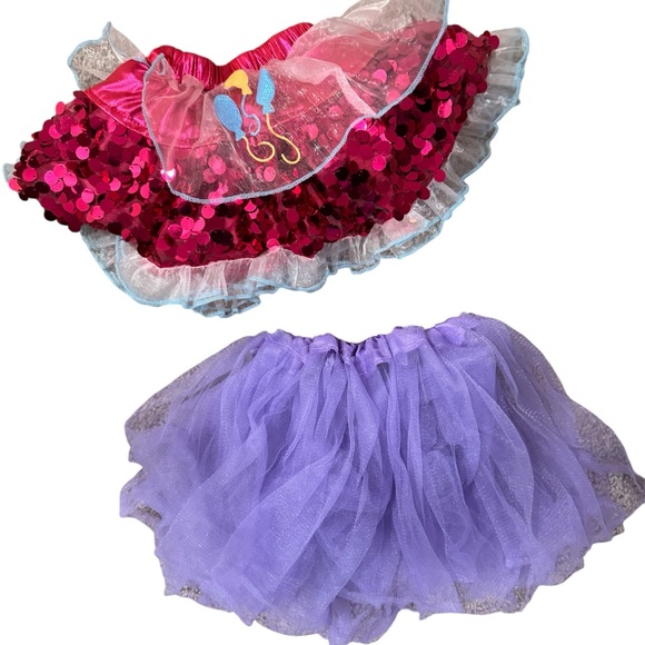 Pink and Purple Sequin and Tulle Skirts - Picture 1 of 2